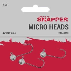 Korum Snapper Micro Heads Size 4 (3 Pieces)