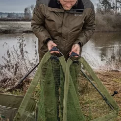 KORUM Folding Triangle Latex Landing Net Head -Angler’s Cove Outlet Store korum folding triangle latex landing net head 3