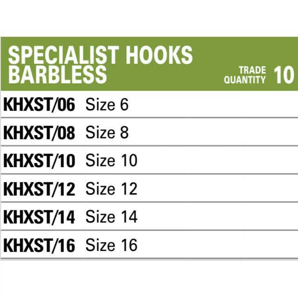 KORUM Xpert Specialist Barbless Single Eyed Hook 2 KORUM Xpert Specialist Barbless Single Eyed Hook - Image 2